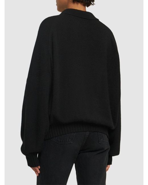 Khaite Rene カシミアポロセーター Black