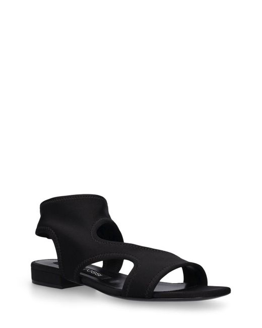 Sergio Rossi Black 15mm Hohe Stretch-nylon-sandalen