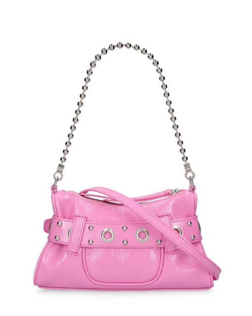 DSquared² Pink Gothic Leather Shoulder Bag