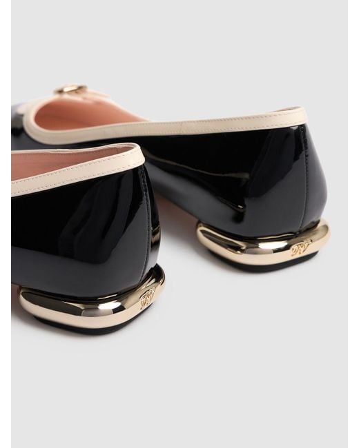 Ballerine mini choc in pelle 10mm di Roger Vivier in Brown