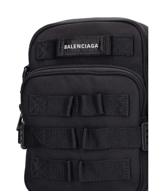Balenciaga Black Army Crossbody Messenger Bag for men