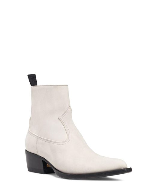 Golden Goose Deluxe Brand White 45mm Debbie Leather Ankle Boots