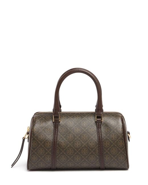 Tory Burch Brown Damen Mini Barrel-Bag Mit T-Monogramm
