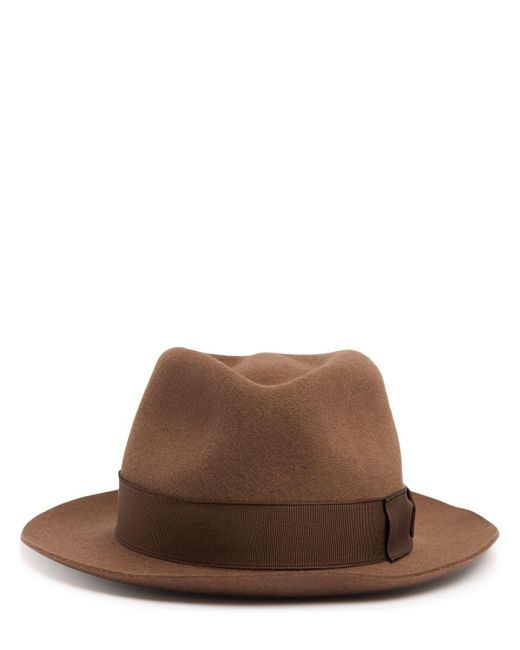 Donna Cappello Fedora di Borsalino in Brown