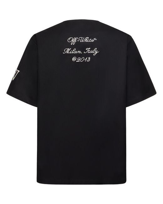 Off-White c/o Virgil Abloh T-shirt Aus Baumwolle "baseball" in Black für Herren