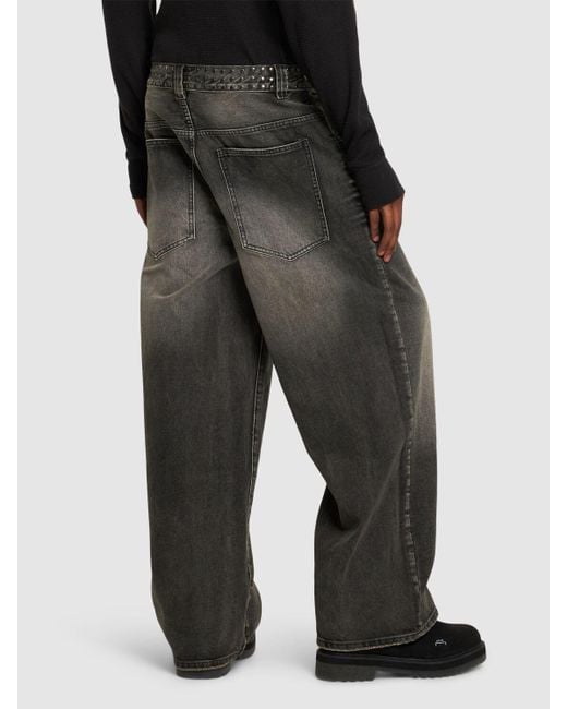 Jaded London Ausgeblichene Baggy-jeans Mit Nieten in Gray für Herren