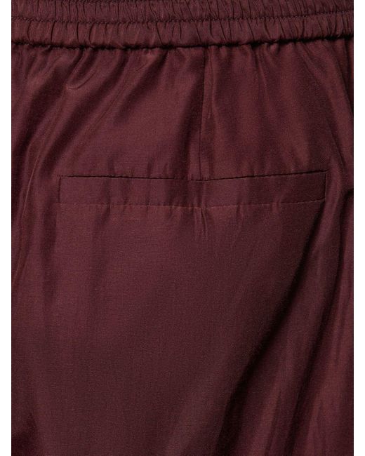 Pantaloni in taffetà di Forte Forte in Purple