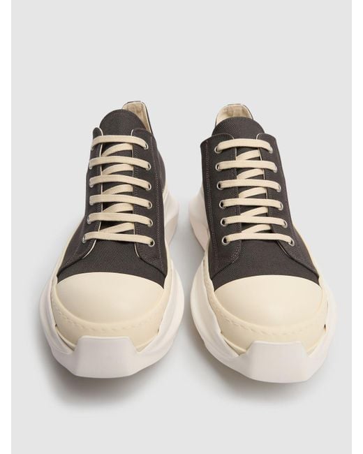 Rick Owens Multicolor Abstract Denim Low Sneakers for men