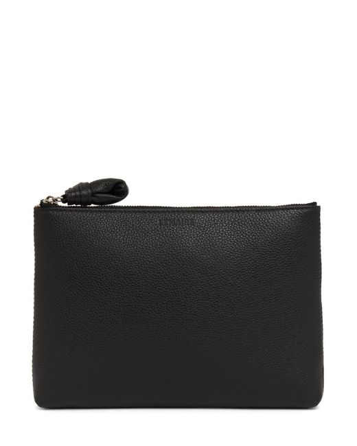 Lemaire Black Small Leather Pouch
