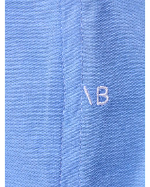 Victoria Beckham ダブルレイヤードコットンポプリンシャツ Blue