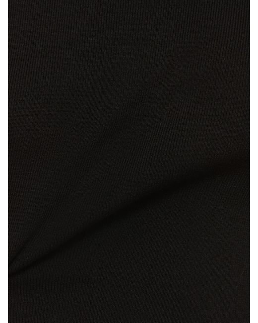 T-shirt embelli en soie et coton Rabanne en coloris Black