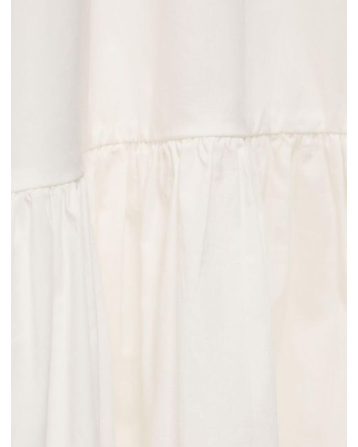 Anine Bing White Averie Cotton Midi Dress