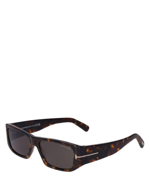 Gafas de sol cuadradas de acetato Tom Ford de color Brown