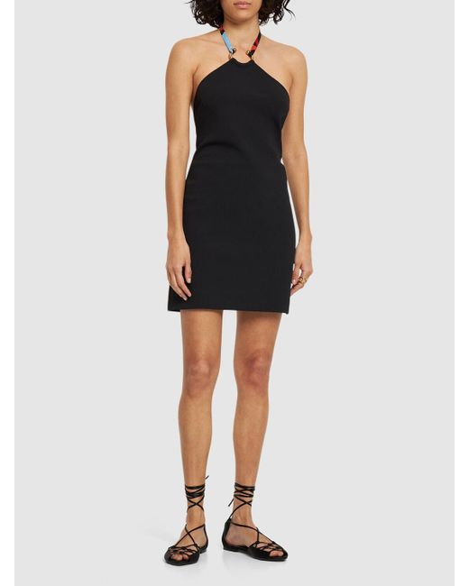 Emilio Pucci Black Minikleid Aus Krepp