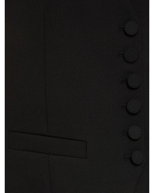 Chaleco de lana stretch GIUSEPPE DI MORABITO de color Black