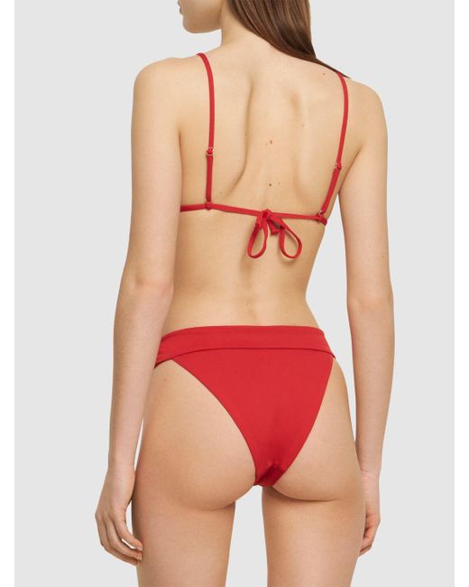 WeWoreWhat Red High Cut Bikini Bottoms