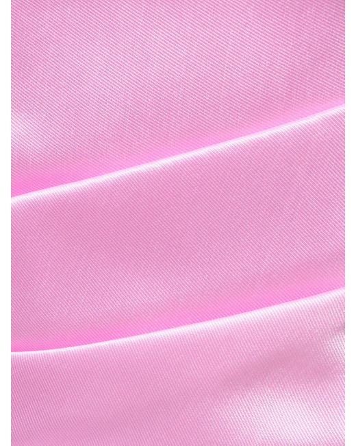 Robe Du Soir Bustier En Crêpe Et En Serge Satinée Afra Solace London en coloris Pink