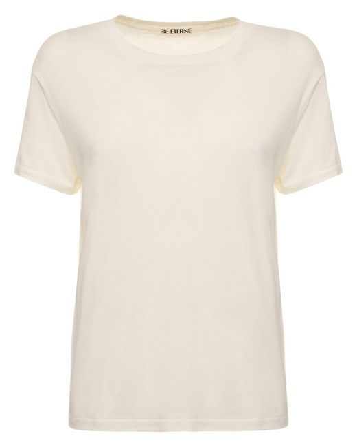 T-shirt en coton à manches courtes ÉTERNE en coloris Natural