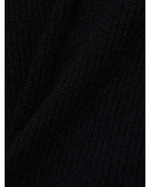 sunflower Black Air Wool Blend Rib Knit Sweater for men