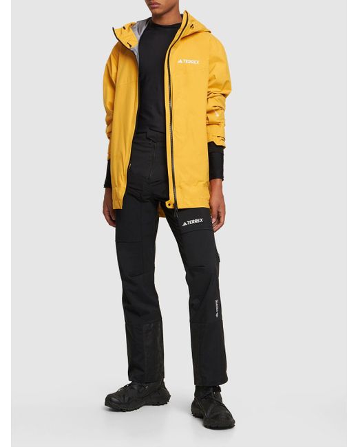 adidas Originals Trk 3l Gore tex Jacket in Yellow for Men Lyst UK