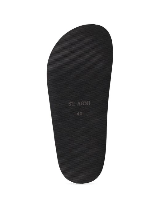 St. Agni Natural 25mm Hohe Sandalen Aus Leder "twisted"