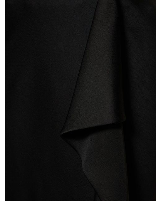 Falda midi de satén Jonathan Simkhai de color Black