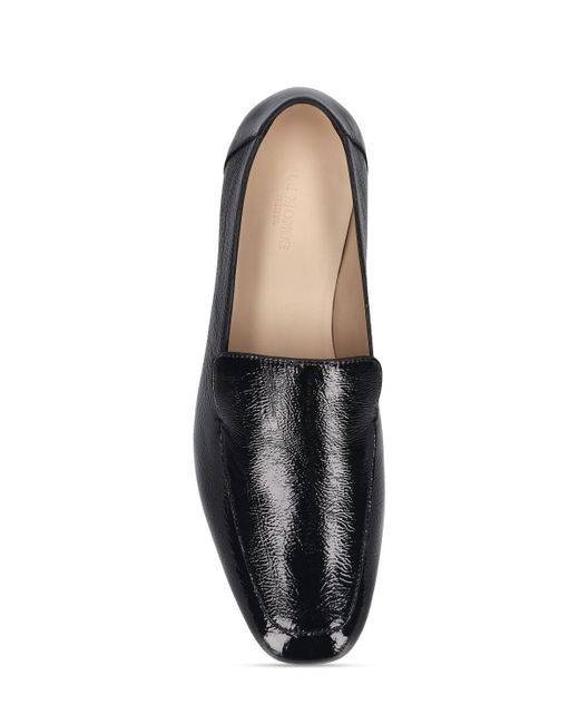 Le Monde Beryl Black 10mm Soft Patent Leather Loafers