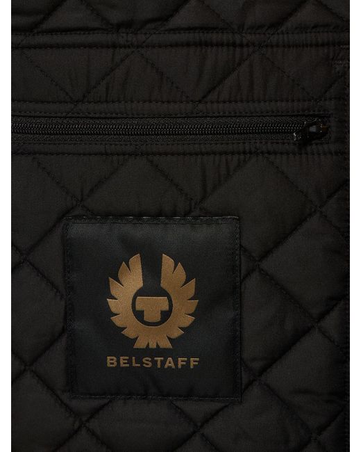 Gilet icon in nylon trapuntato di Belstaff in Black da Uomo