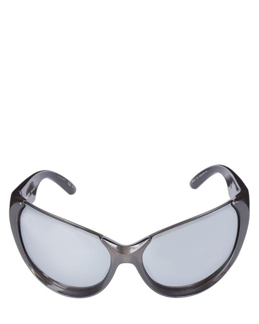 Balenciaga Metallic Xpander Acetate Sunglasses