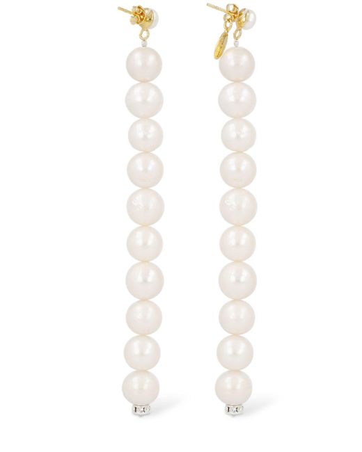 Orecchini con perle di Magda Butrym in White