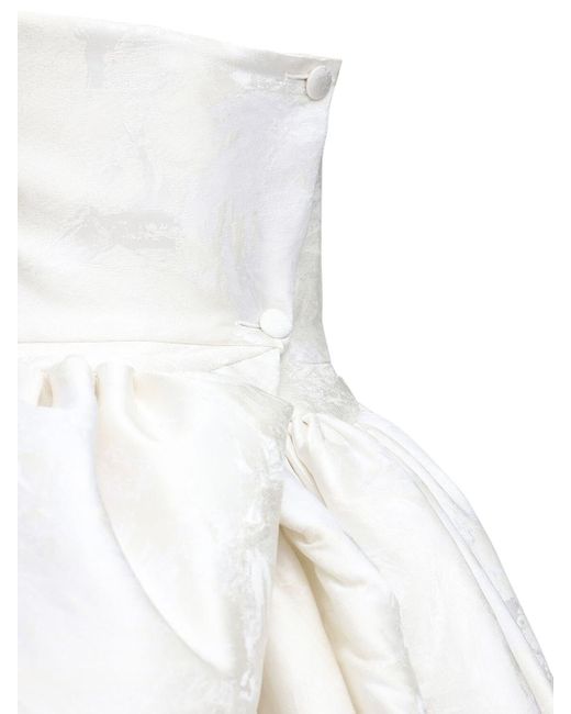 Vivienne Westwood Rose & Bird Silk Blend Jacquard Dress in Ivory (White ...