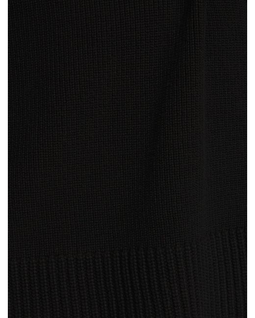 Suéter de punto de algodón desgastado Laneus de hombre de color Black