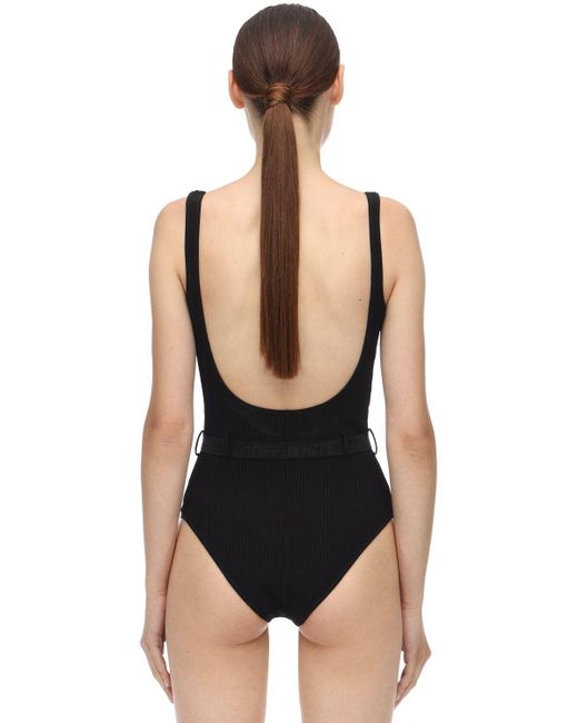 off white swimming costume