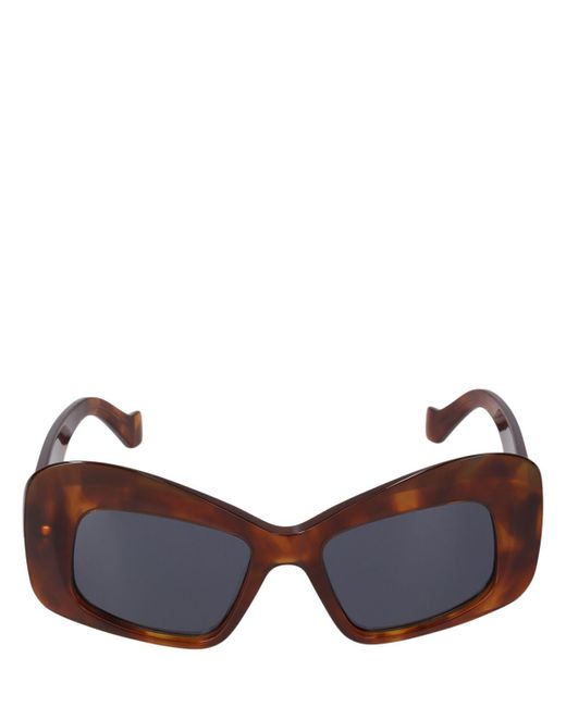 Loewe Brown Anagram Round Sunglasses