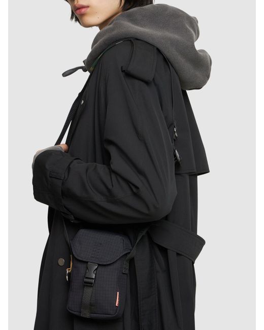 Acne Black Adyen Ripstop Nylon Crossbody Bag for men