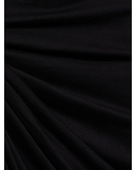 Falda asimétrica con abertura Rick Owens de color Black