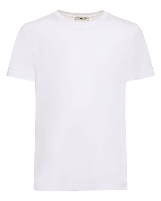 CDLP Mittelgewichtiges T-shirt Aus Lyocell & Baumwolle in White für Herren