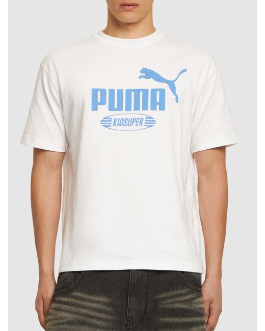 T-shirt kidsuper studios con logo di PUMA in White da Uomo