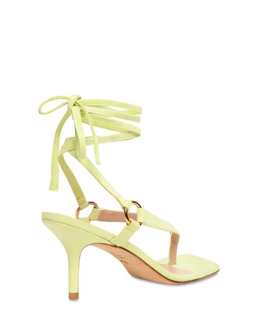 stuart weitzman yellow sandals