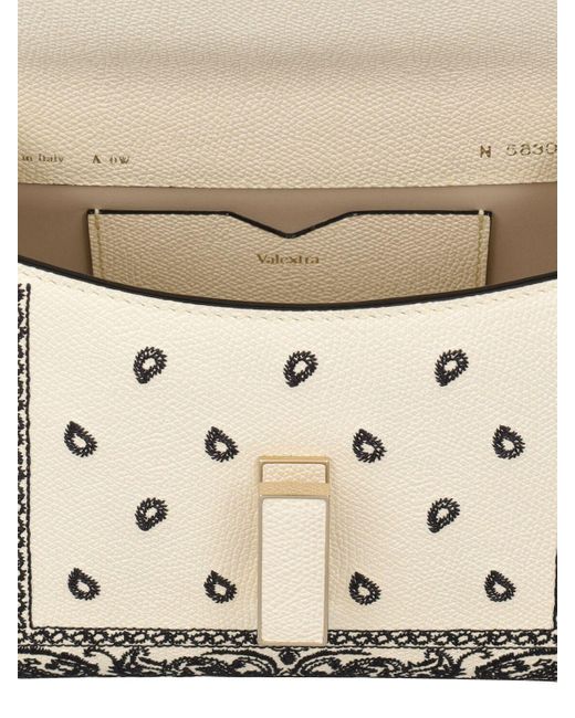 Valextra Multicolor Micro Iside Embroidered Top Handle Bag
