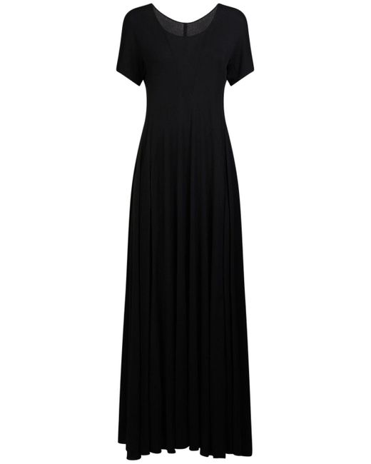 The Row Black Pollon Jersey Long Dress