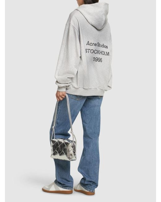 【Acne Studios】Franziska 1996 コットンブレンドフーディー Acne Studios Franziska 1996 Cotton Blend Hoodie in Grey