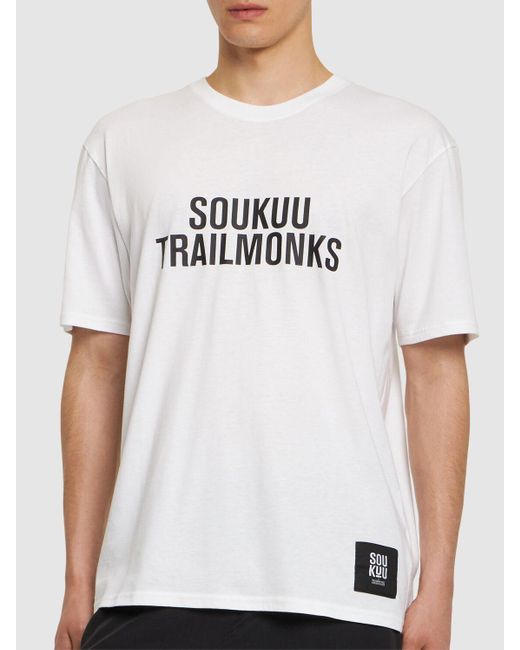 The North Face White Soukuu Hiking Technical Graphic T-shirt for men