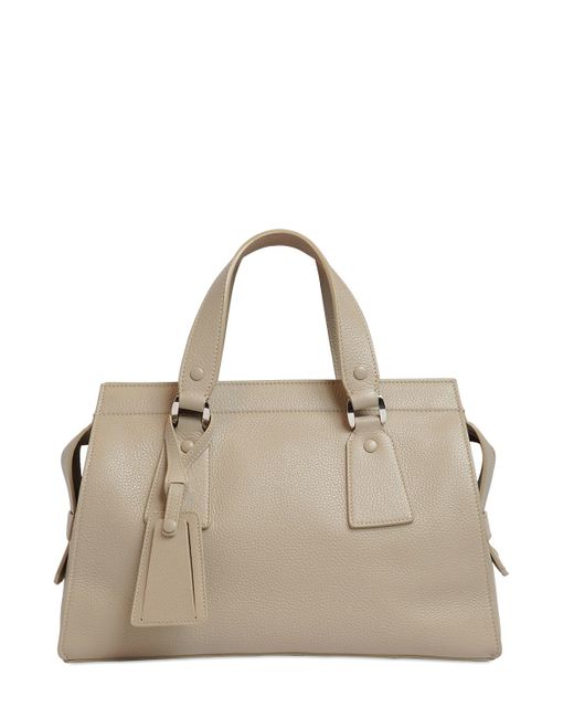 Giorgio Armani Natural Le Sac 11 Leather Top Handle Bag