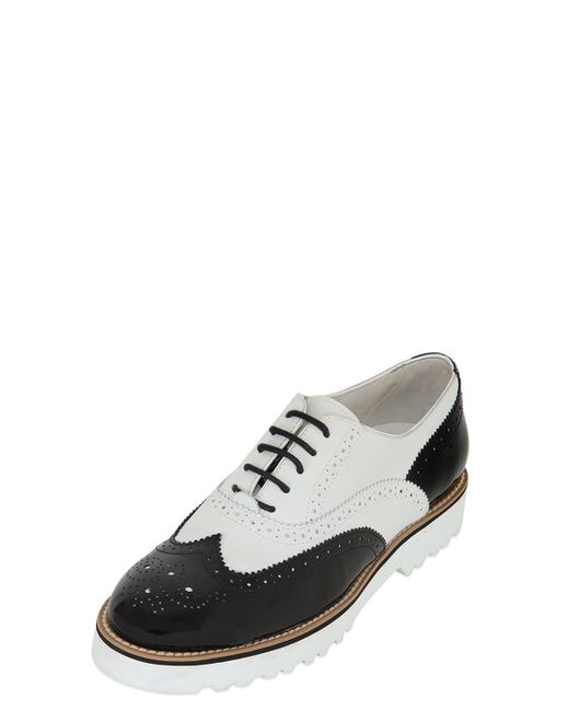 2 tone oxford shoes two tone leather oxford shoes in black for lyst 2 tone oxford shoes two tone leather oxford shoes in black for lyst