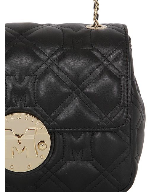 METROCITY Women's Buona collection Crossbody bag M213MQ0364Z Black Cowhide  Snap Button Type: Handbags: Amazon.com