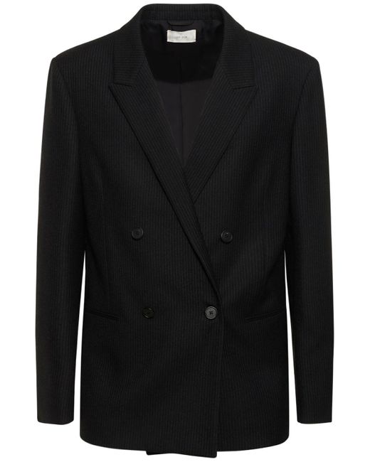 The Row Zweireihiges Jackett Mit Nadelstreifen "wilson" in Black für Herren