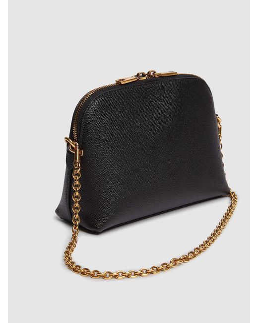 Dolce & Gabbana Mini Dauphine レザーショルダーバッグ Black