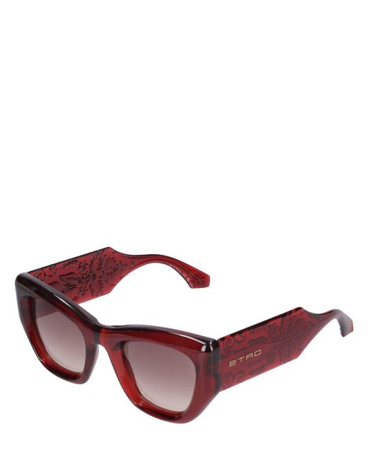 Etro Pink Paisley Cat-eye Sunglasses