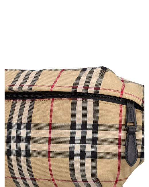 Burberry Multicolor Sonny Nylon Check Belt Bag for men